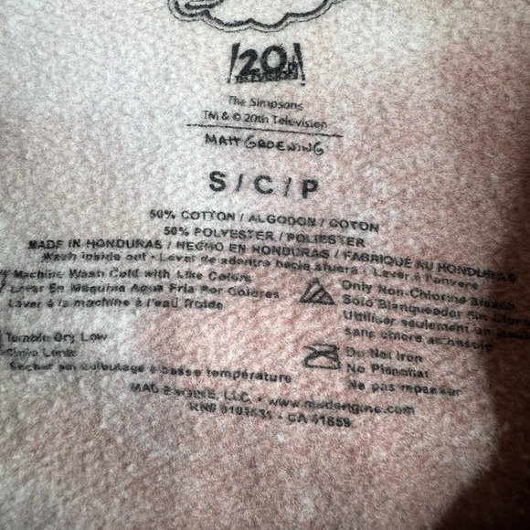 The Simpsons Tie Dye Hoodie Size Small Stacked Family Graphic Sweatshirt READ - Picture 8 of 11